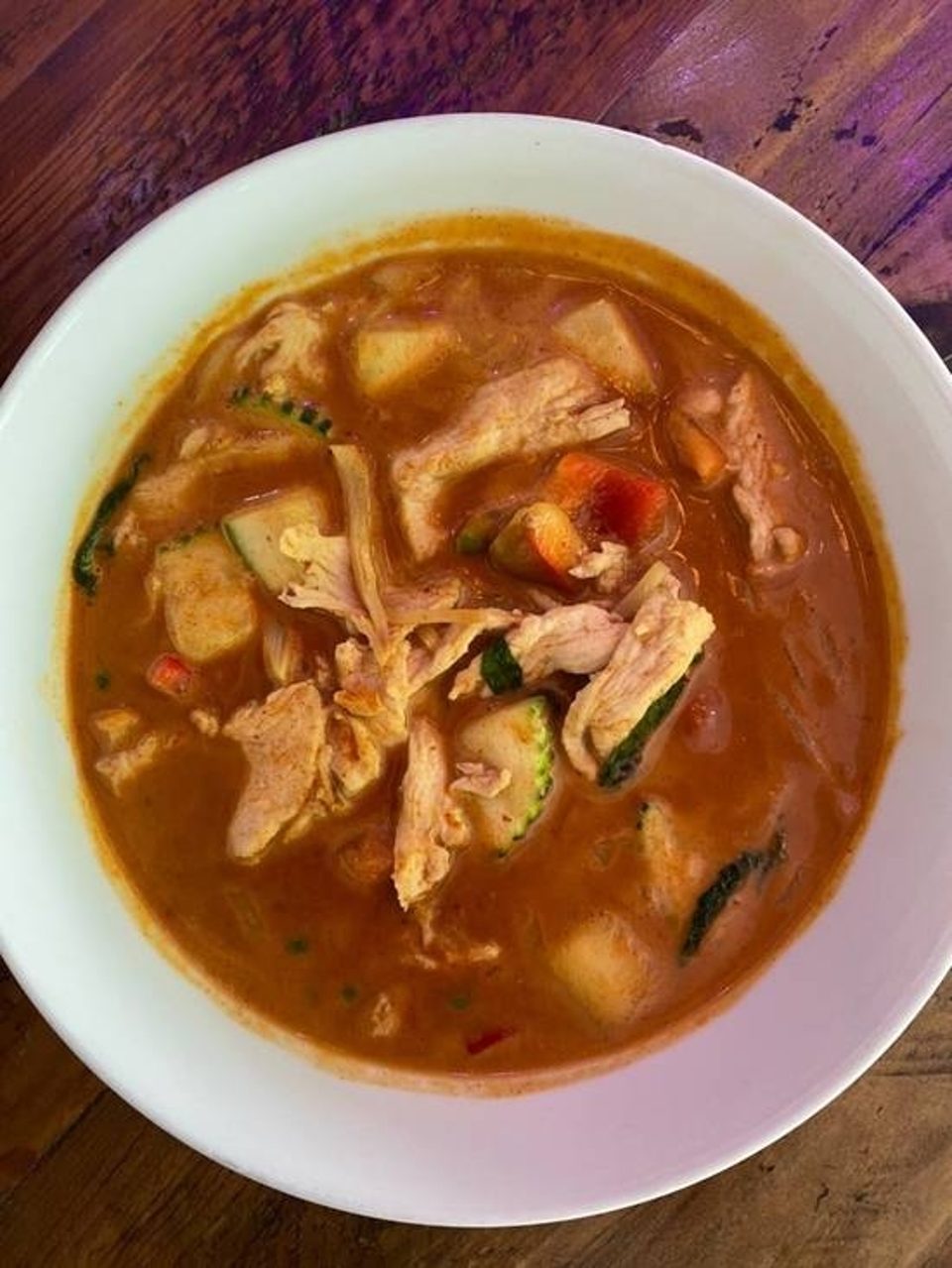 Chicken Red Curry Tray.