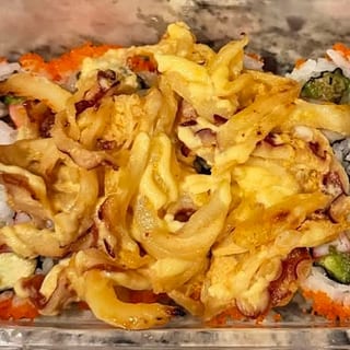 Spicy Conch Octopus Volcano Roll