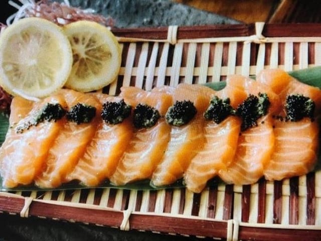 Salmon Yuzu Carpaccio.