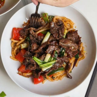 Mongolian Udon Noodles